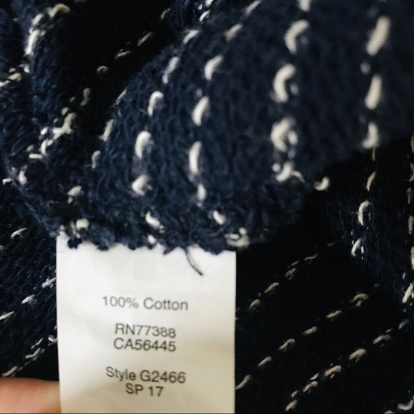 Madewell Striped Side-Lace‎ Top size Small - Picture 6 of 10